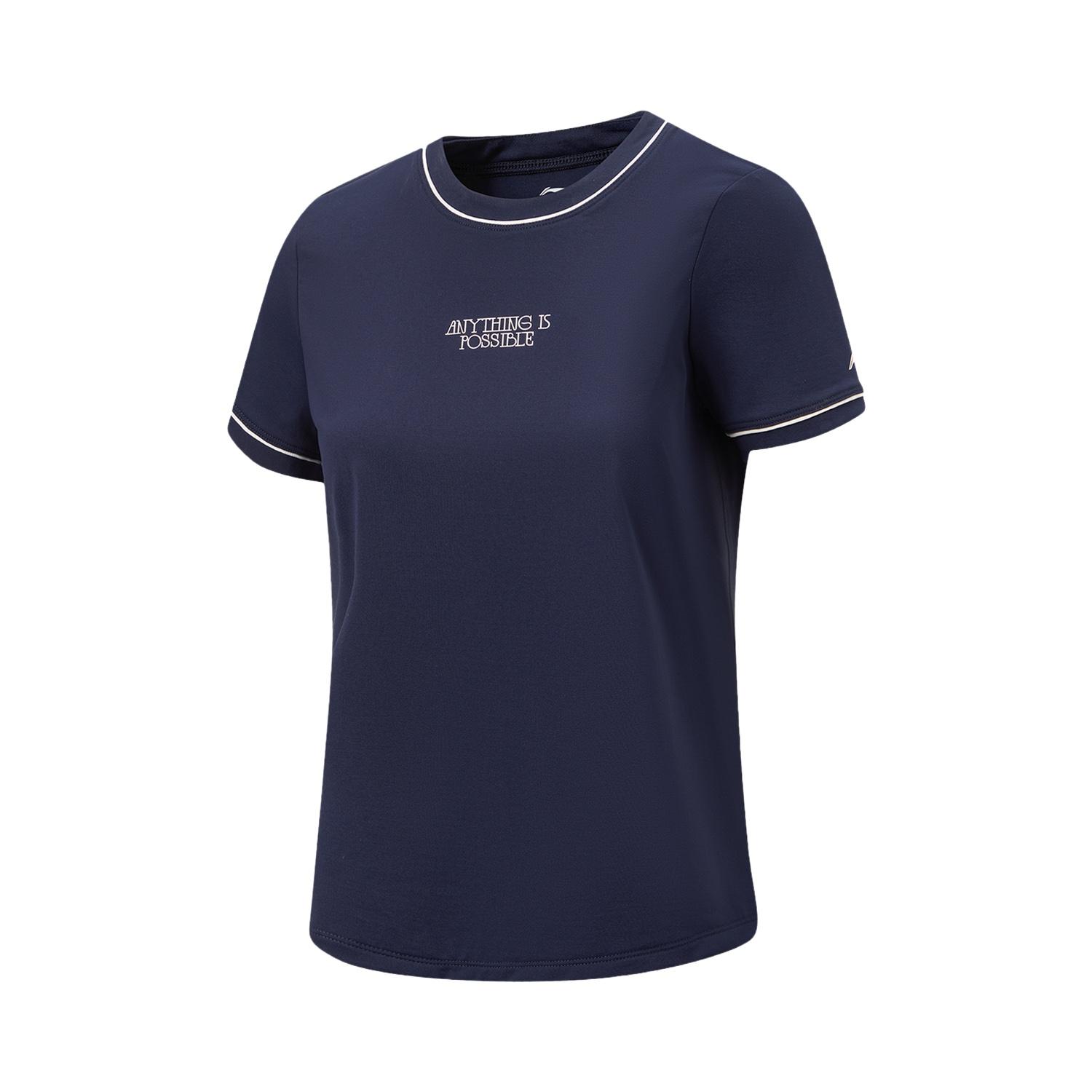 Li Ning Fitness Series Regular Sleeve T Shirt Women s ATSW496-4 L