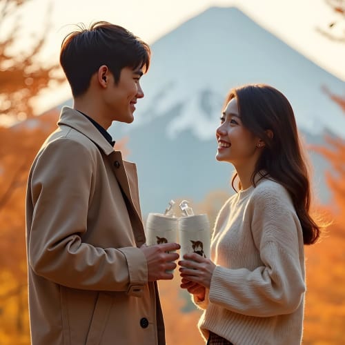 Cute Stainless Steel 2-Way Water Bottle, Direct Drinking, Coffee Cup, Large Capacity, Cold/Hot Insulation, Vacuum Insulated, Leak-Proof, Stylish and C