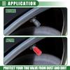 ACROPIX 5Pcs Universal Tire Valve Stem Caps Valve Stem Covers for Car SUV Motorcycle