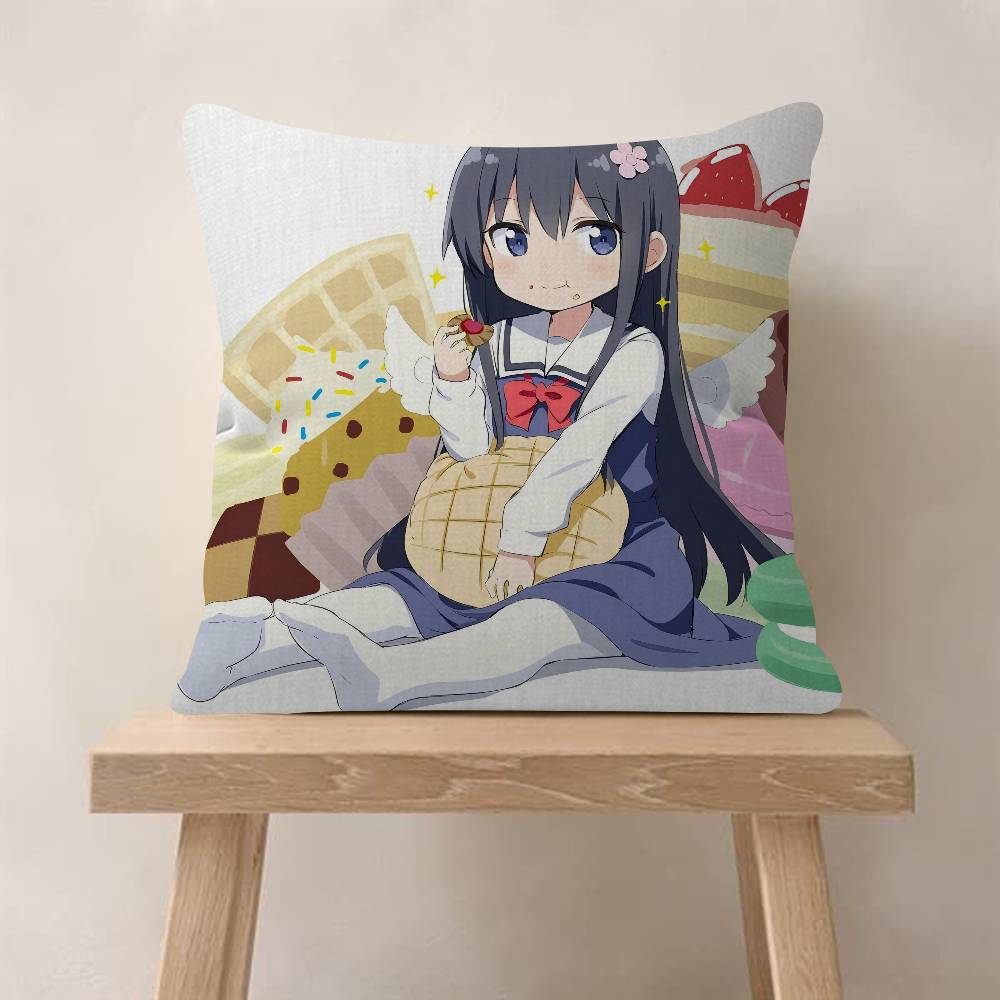 Cute Manga-YuruYuri Pillow Cover Sofa Cushion Cover Home Room Decoration Children Gift