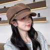 Black Octagonal Hats Make Kids Look Good On Instagram In Spring and Autumn. Small Berets Are Versatile and Go Well with Newsboy Hats