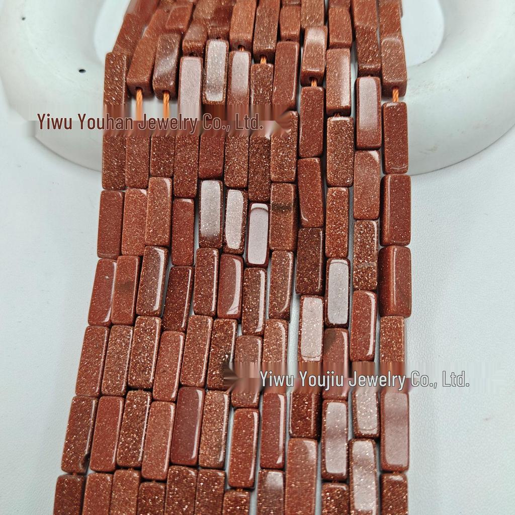 4x13mm Natural Stone Rectangle Bar Beads for DIY Jewelry and Bracelets