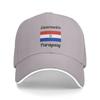 PARAGUAY Flag Art Design Baseball Cap  Kpop Rock Wholesale Hip Hop Hats WoWomen Women Fashion Design Baseball Caps