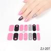 16 Strips Nail Polish Sticker Nail Stickers Set for UV Lamp Designer Nails Polish Wraps Fashion Nail Art Sticker