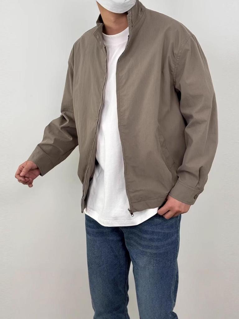 2025 Spring/Autumn Japanese Retro Loose Casual Plain Color Workwear Jacket