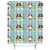 TU Floral Shower Curtain Botanical Print Waterproof Fabric Bathroom Decor Vintage Farmhouse Style Wall Art Nature Landscape Home