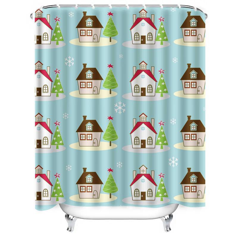 TU Floral Shower Curtain Botanical Print Waterproof Fabric Bathroom Decor Vintage Farmhouse Style Wall Art Nature Landscape Home