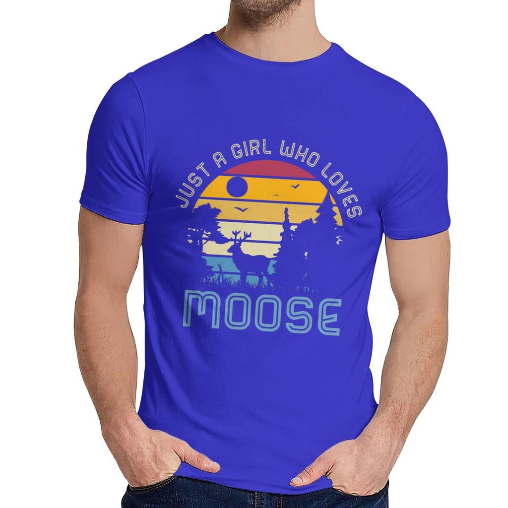 Men Tee Shirt Just A Girl Who Loves Good Cotton Crewneck Vintage T