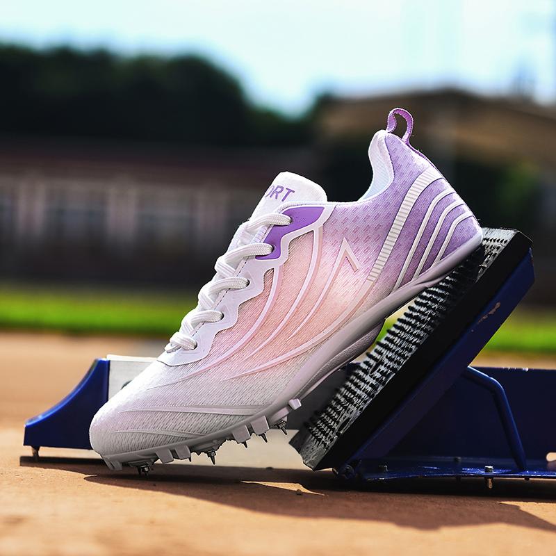 Outdoor Men Sneakers Anti Slip Track and Field Jumping Running Shoes Unisex Nail Shoes Short Distance Training Sports Shoes