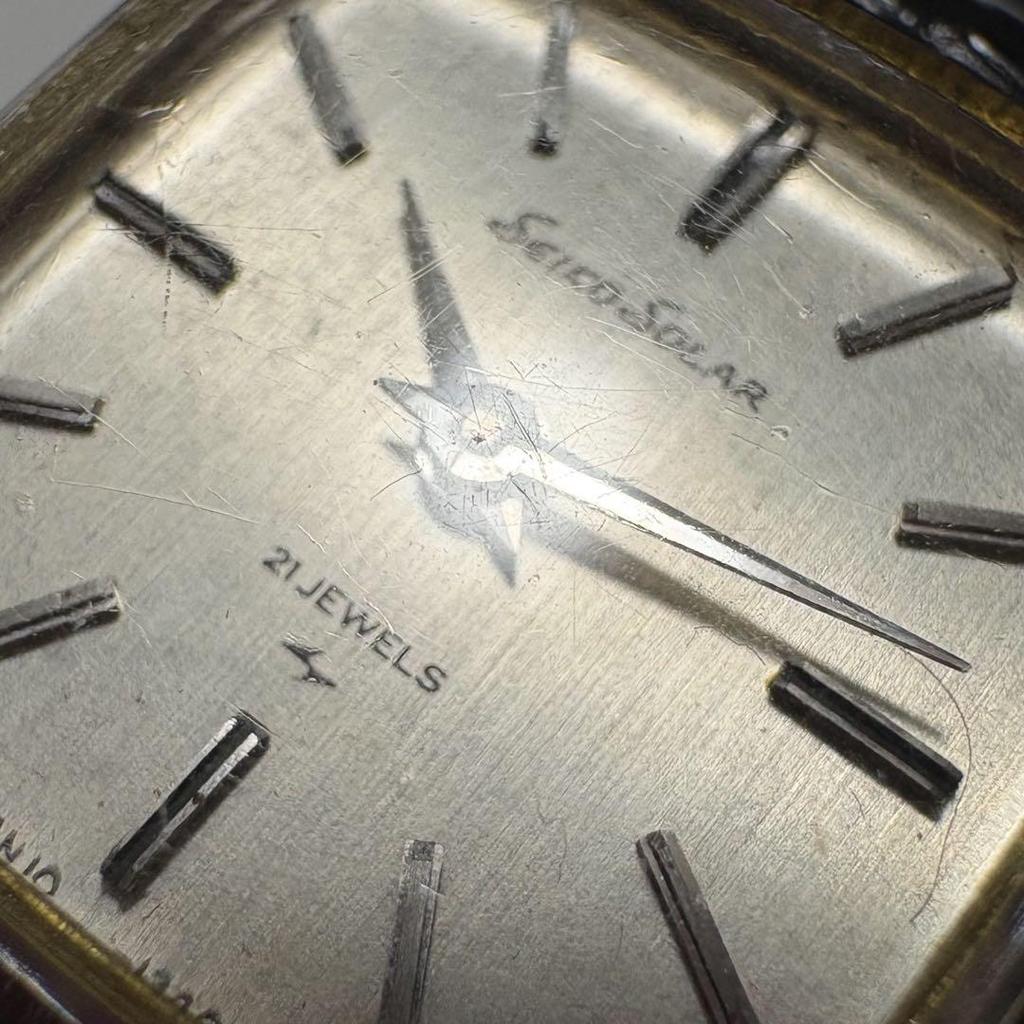 [USED] Vintage 14K White Gold Seiko Solar 21 Jewels Watch