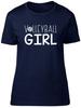 Volleyball Girl Fitted Unisexs Ladies T Shirt