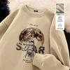 GENIOLAMODE Herren Schweres Rundhals-Sweatshirt