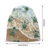 Custom Race To Safety Sea Turtle Bonnet Hat Knitting Hat Unisex Women Cool Unisex Adult Warm Winter Beanies Cap
