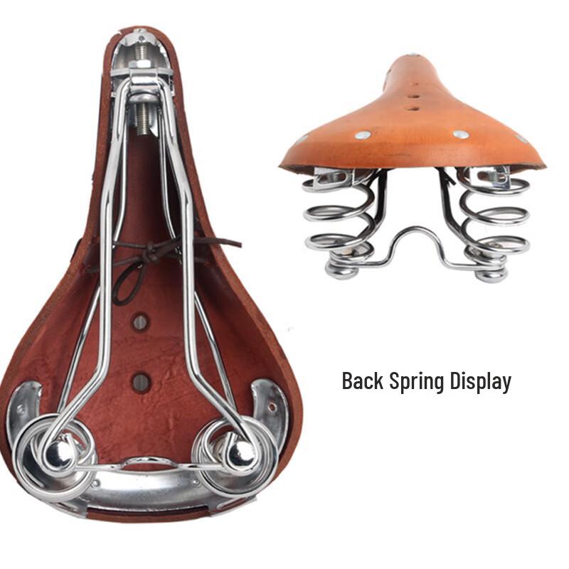 Lishi Vintage Leather Bicycle Saddle