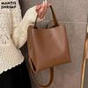 Women Bag Handbag Simple Fashion Shoulder Bag  Luxury Messenger Bag PU Leather Bucket for Women Brand Crossbody