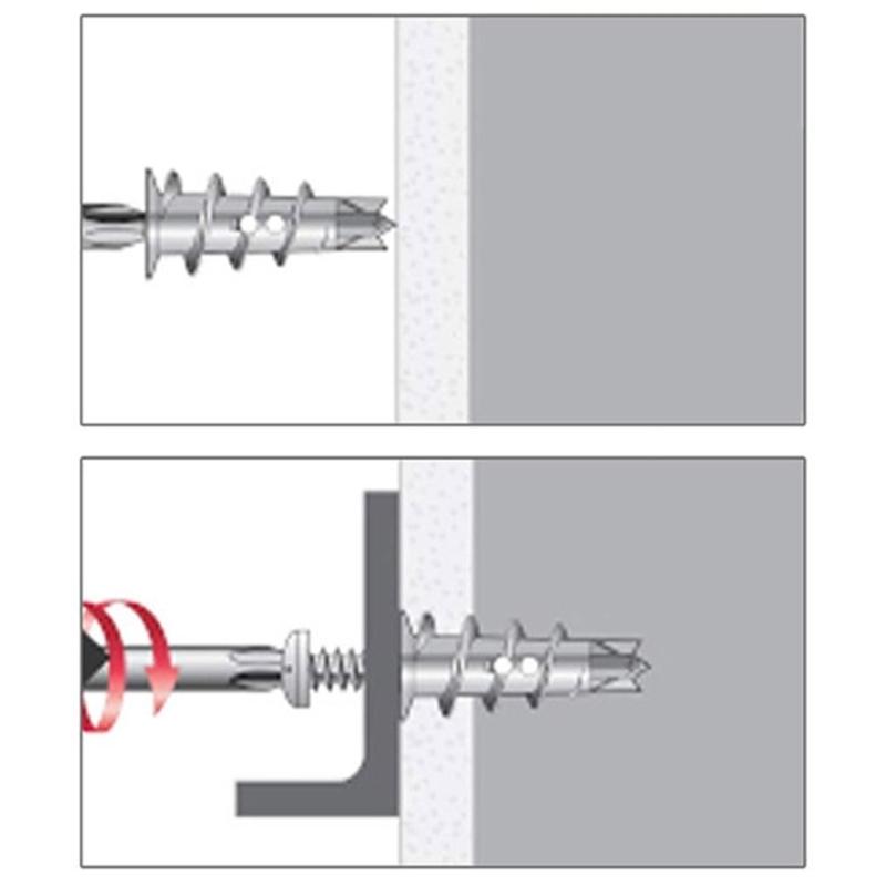 Completes Drywall Fastening Solution Self Drilling Metal Anchors & Screws Drywall Screw & Anchors set for Secure Mounts