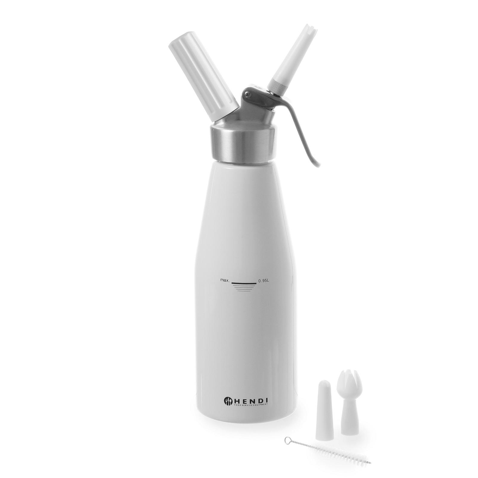 Kitchen Line 1L Schlagsahnebereiter + Zubehör - Hendi 588376 1 L weiß