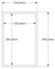Specchio Astrale Per Toeletta Astrale 50X80Cm Bianco