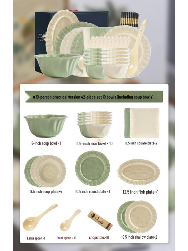 Floral Ceramic Dinnerware Set