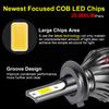 2pcs Super Bright Mini 20000LM Canbus COB LED Headlight H4 H7 H8 H9 H11 H16 JP H1 H3 9003 HB2 9005 HB3 9006 HB4 9012 HIR2 H27 880 881 LED Fog Lamp