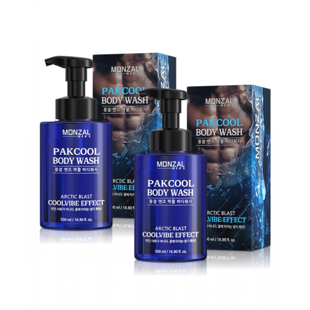 Monzal [2Pack] Men S Cool Cooling Pack Cool Body waSh 500ml With Menthol NONE
