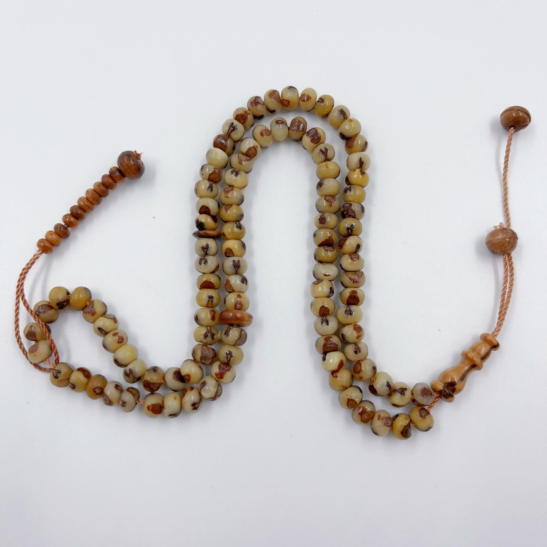 6MM Tasbih: 99 Selected Pakistan Date Pit Solid Wood Prayer Beads