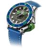 M2Z Diver 200 Saphirglas Blaues Armband Graues Zifferblatt Automatik 200-003 200M Herrenuhr