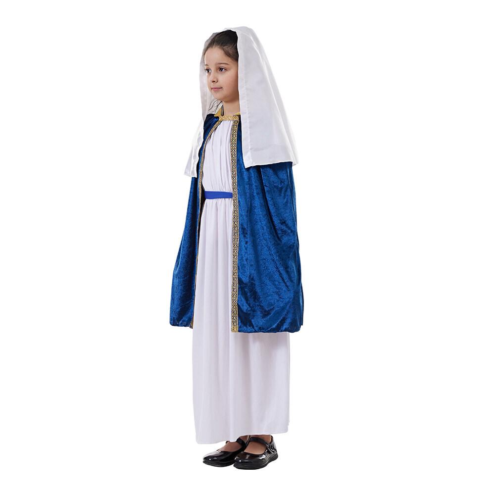 Costum Fete Fecioara Maria Personaje Biblice Rochii Naștere pentru Copii