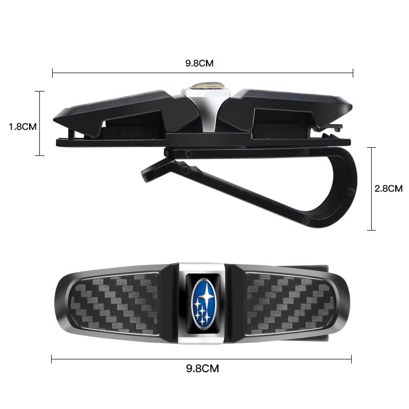 Car Sun Visor Glasses Clip Card Storage Clamp Accessories For Subaru Impreza BRZ WRX 2006 STI Forester Crosstrek Legacy Tribeca AA3