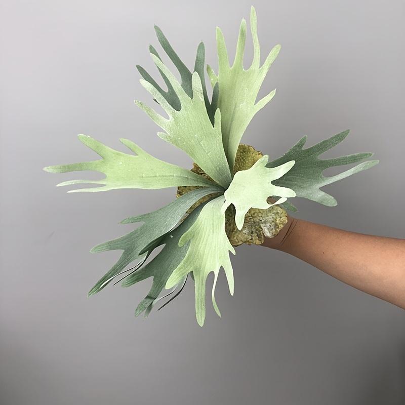 Artificial Staghorn Fern Hanging Plants Fake Boston Fern Hanging Plant Faux Fern Plant for Indoor Outdoor Home Wall Room Gar