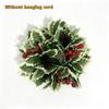 Realistic Artificial Berries Wreath Green Leaves Artificial Garland  Home Xmas Decor