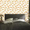 Wallpaper Fairytale cute foxes for living room and bedroom 50x1000