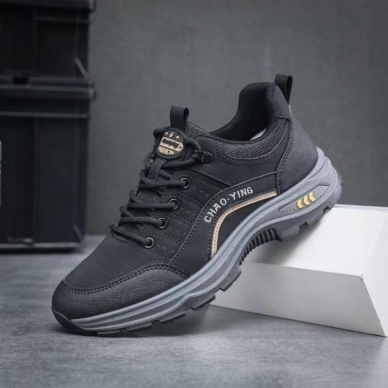 Zapatillas De Deporte 2025 Men Leather Sneakers Outdoor Non-slip Climbing Shoes Man Running Sports Shoes Walking Trekking Shoes