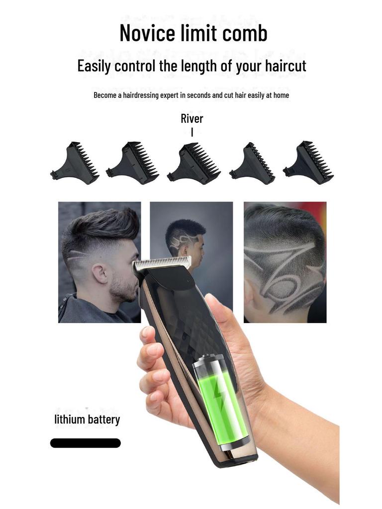 Pulang PL-851 Men's Rechargeable Hair Clipper with Cross-Border Home Shaving Feature