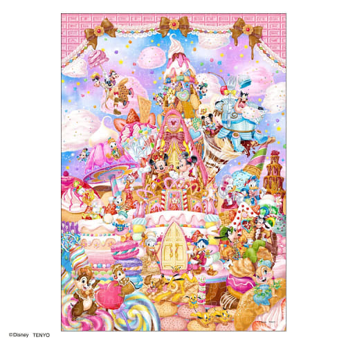 Tenyo [Made in Japan] 300 Piece Jigsaw Puzzle Disney Mickey's Sweet Kingdom (30.5x43cm) D-300-053 Comes with glue and spatula Service card included