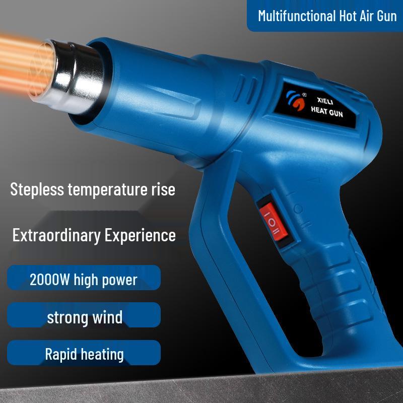 2000W Adjustable Temperature Industrial Hot Air Gun with Digital Display for Car Film Baking, 110V/220V