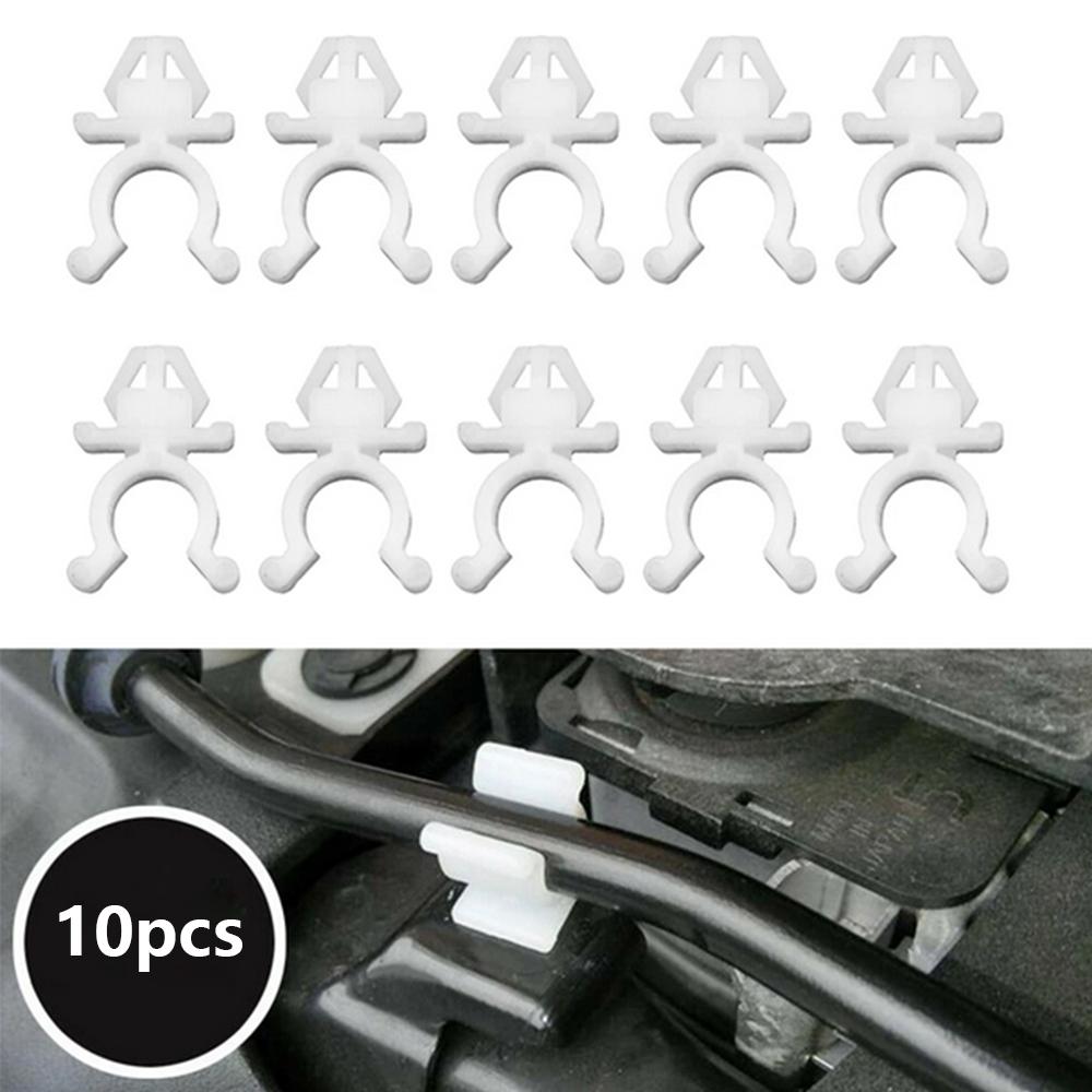 10Pcs For Nissan Bonnet Hood Support Prop Rod Holder Clips Retainer 65722-01E00