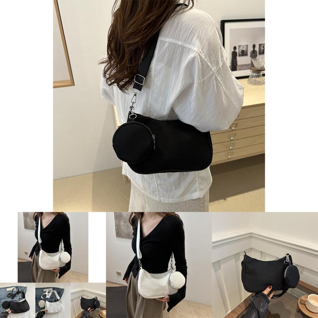 2024 New High-style Fashionable Lightweight Luxury Unique Shoulder Bag In Black And White