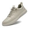 Men's shoes 2025 summer new men's leather surface waterproof casual shoes soft sole retro fashion non-slip wear-resistant board shoes tide