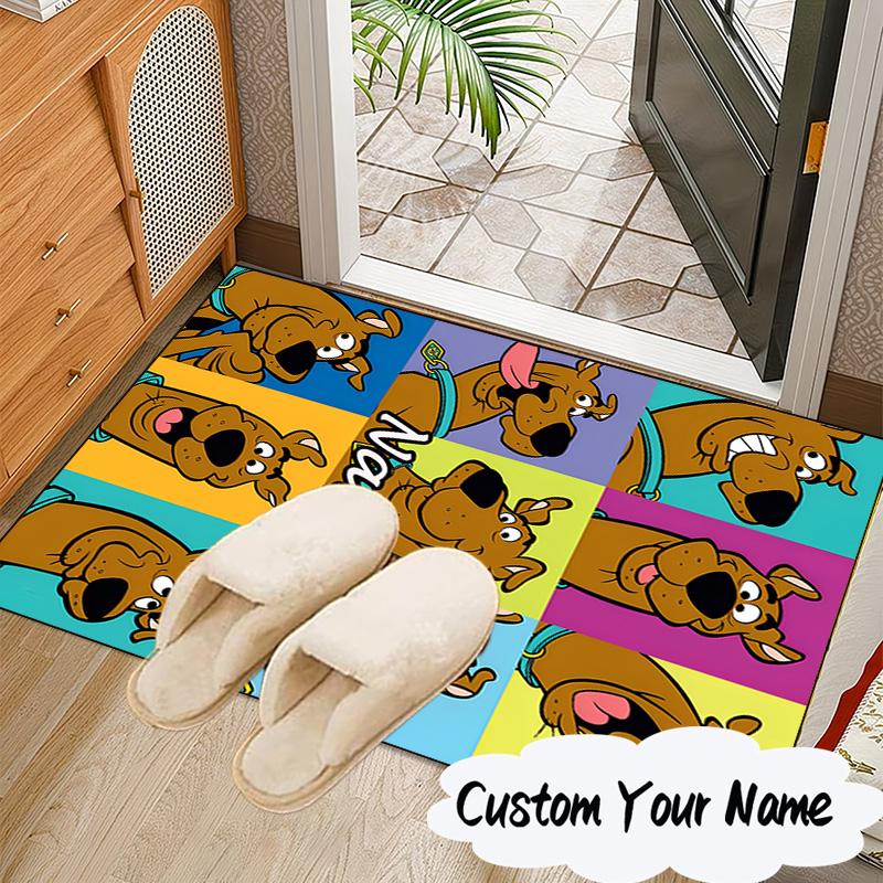Custom Name Rug Scooby dog Carpet Game rug Area Rug Suitable for Kitchens, Homes, Offices, Living Rooms,Home Decor,Birthday Gift