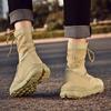 Men's Outdoor Training Hunting Boots for Spring and Autumn, Men's Jungle Hiking, Mountain Climbing and Camping, Breathable