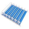 Drink Organizer for Fridge ABS 6 Rows Adjustable Easy Loading Dampening Pusher Glide Soda Can Dispenser for Beer