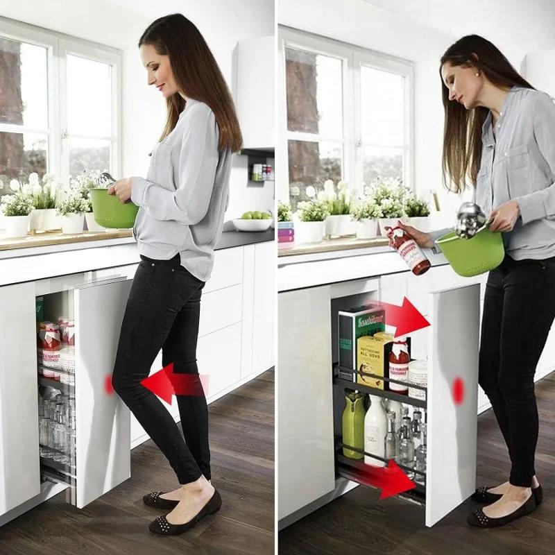 10er-Pack Magnetische Druckriegel Drücken zum Öffnen Schrankbeschläge Druck-Schnäpper Küchentür Druckentriegelungsriegel, Schubladen-Druckschnäpper