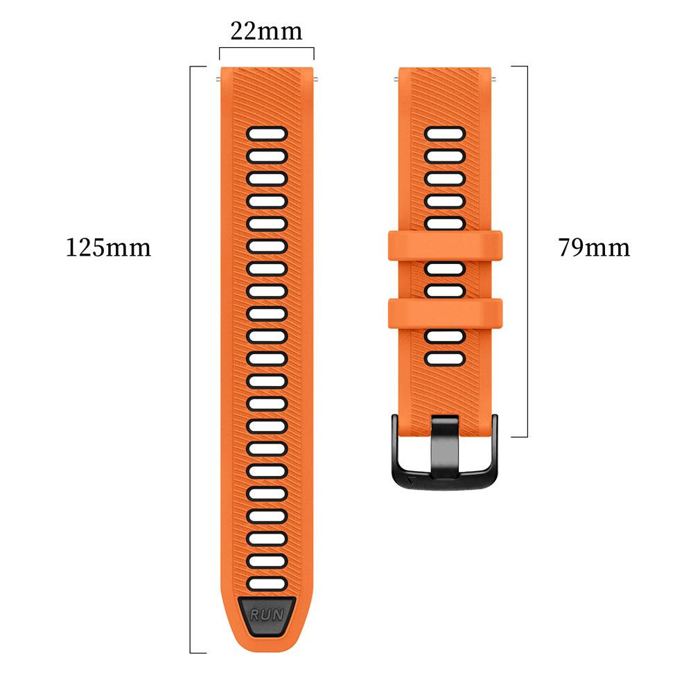 Two-tone Silicone Watch Strap For Garmin Forerunner 265 255 Music 570 47mm/Venu 4 3 2 45mm/Vivoactive 4 Watch SmartWatch bands