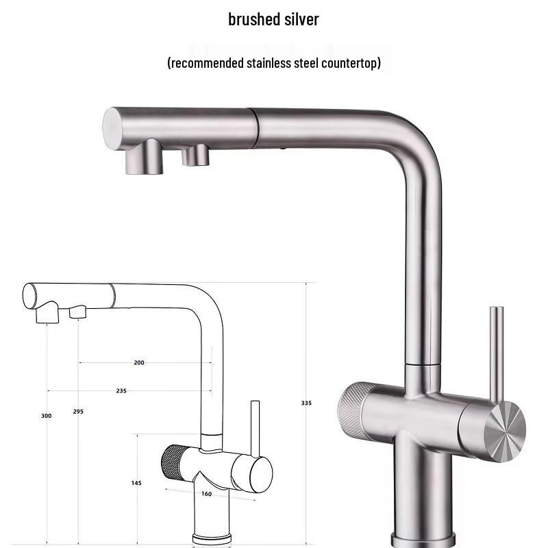 TLXT Telescopic 3-in-1 Water Purifier Pull-Out Faucet