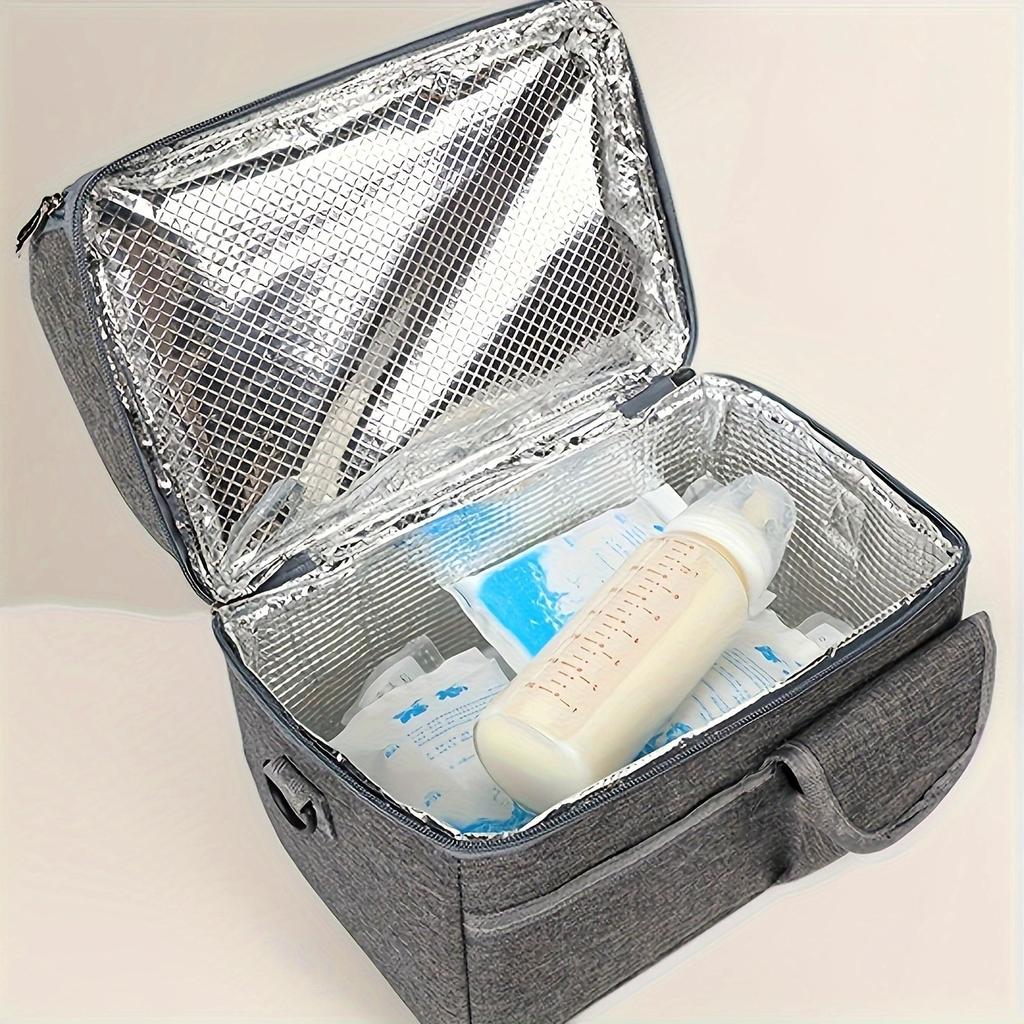 A Portable Insulated Lunch Box Bag for Carrying Breast Milk. One Piece.