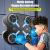 Music Boxing Machine with Gloves Wall Mounted Bluetooth-compatible Electronic Smart LED Boxing Training Target Punching Pad Home Workout Equipment