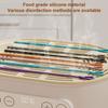 2Pcs Silicone Straw Cleaner Brush Straw Cleaning Brush Soft Bottle Brush for Cleaning Metal Plastic Glass Straws