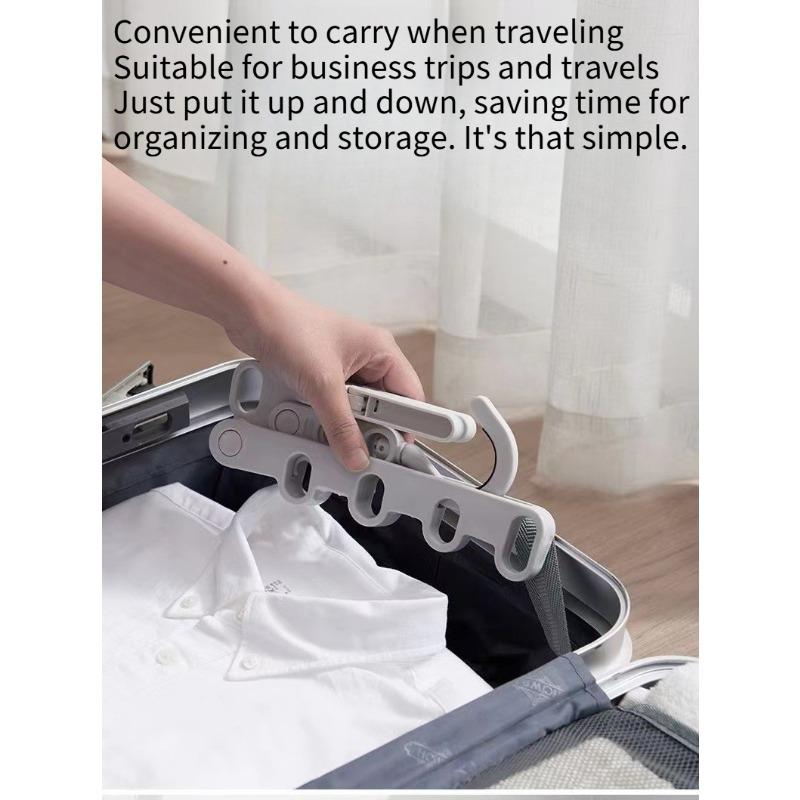1PC Folding Drying Rack Portable Travel Hotel Drying Hanger Drying Artifact Multi-functional Five-hole Hanger