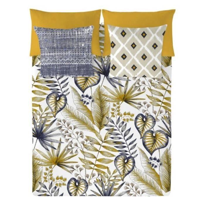 Housse de Couette - Naturals - Tel Aviv - 100% Coton - Impression Numérique - Jaune